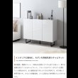 画像3: 2way仕様フラットデザイン鏡面キャビネット【Henlik】 幅100 ホワイト／グレー (3)