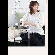 画像8: ブラックガラス採用高さ調整付きサイドテーブル【Nicolas】 (8)