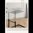 画像13: ブラックガラス採用高さ調整付きサイドテーブル【Nicolas】 (13)