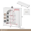 画像18: 大人可愛いマントルピース型の収納ラック 完成品 幅60／80cm (18)