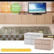 画像2: 大人気収納家具！完成品・日本製スクエアキャビネット 幅70ロー　引出タイプ (2)