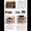 画像10: 大人気収納家具！完成品・日本製スクエアキャビネット 幅104　PCデスクタイプ (10)