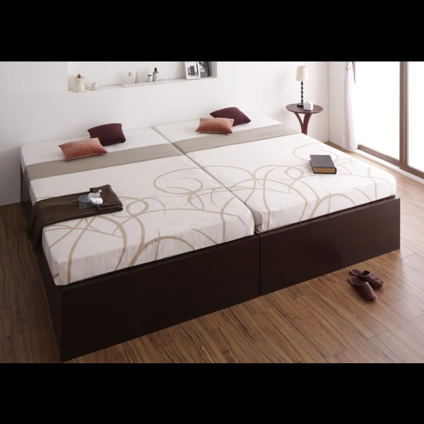 画像6: ヘッドレス仕様ガス圧式大容量収納ベッド【Stevia】ステビア (6)