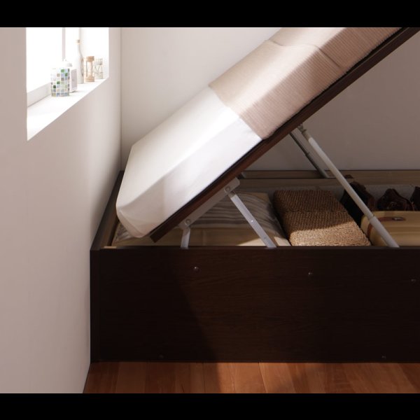 画像7: ヘッドレス仕様ガス圧式大容量収納ベッド【Stevia】ステビア (7)