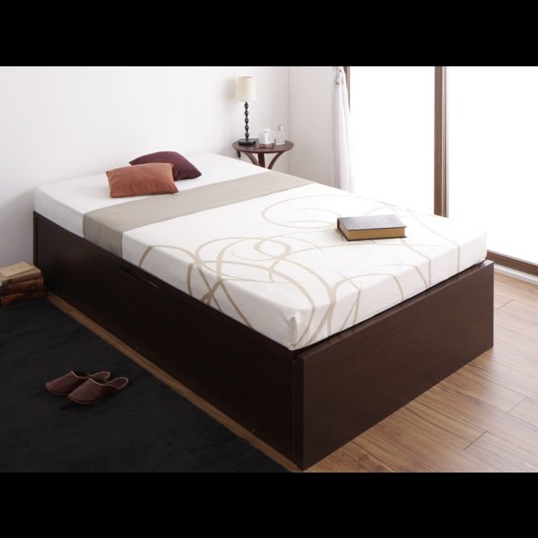 画像8: ヘッドレス仕様ガス圧式大容量収納ベッド【Stevia】ステビア (8)