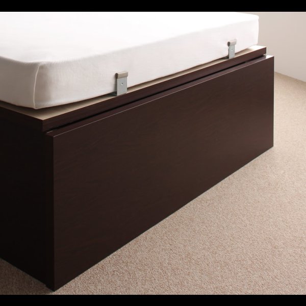 画像9: ヘッドレス仕様ガス圧式大容量収納ベッド【Stevia】ステビア (9)