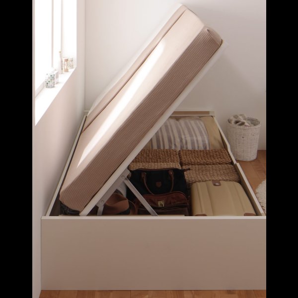 画像15: ヘッドレス仕様ガス圧式大容量収納ベッド【Stevia】ステビア (15)