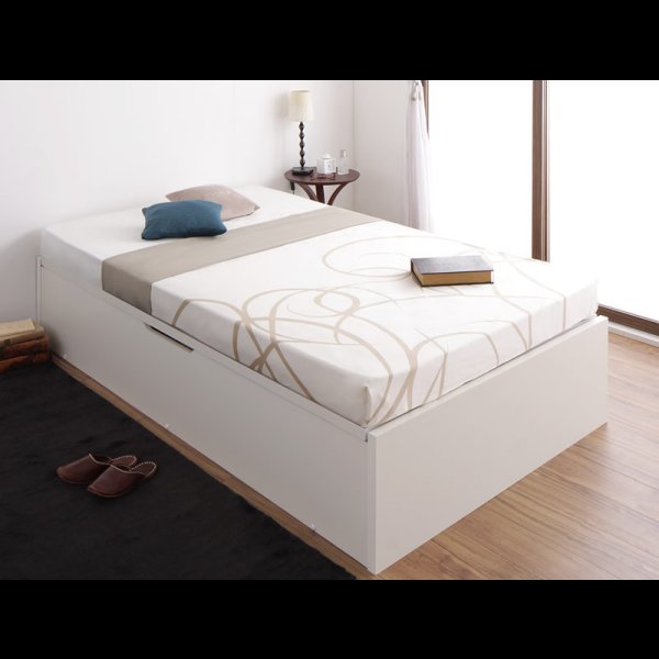 画像16: ヘッドレス仕様ガス圧式大容量収納ベッド【Stevia】ステビア (16)