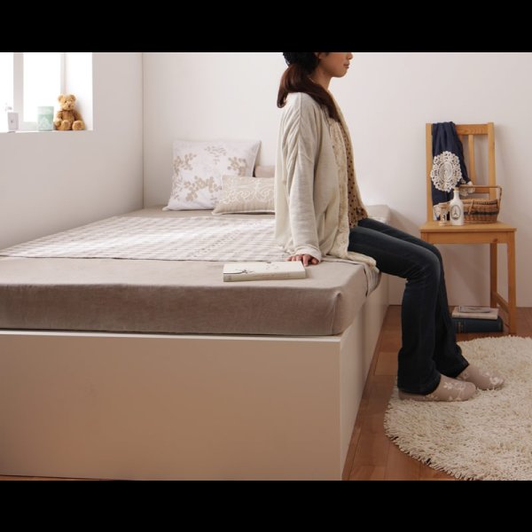 画像17: ヘッドレス仕様ガス圧式大容量収納ベッド【Stevia】ステビア (17)