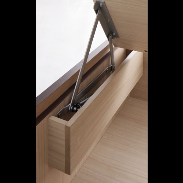 画像19: ヘッドレス仕様ガス圧式大容量収納ベッド【Stevia】ステビア (19)