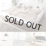 画像: 布団も使えて通気性に優れたすのこ床板仕様ガス圧式収納ベッド【Delia】 ヘッドレス仕様
