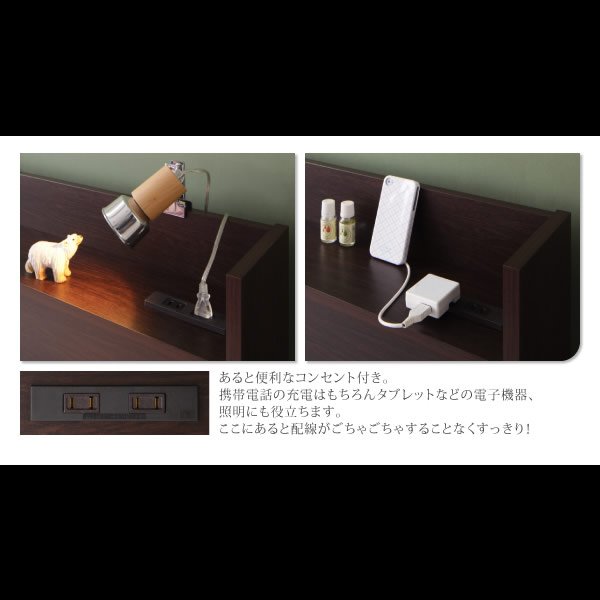 画像5: ショート丈ガス圧式跳ね上げ収納ベッド【Clory Short】クローリーショート日本製 (5)