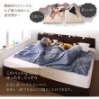 画像5: ガス圧式跳ね上げ＆BOX型引き出し収納連結ベッド【Parlare】パルラーレ 棚付き 日本製 (5)