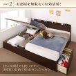 画像6: ガス圧式跳ね上げ＆BOX型引き出し収納連結ベッド【Parlare】パルラーレ 棚付き 日本製 (6)