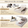 画像7: ガス圧式跳ね上げ＆BOX型引き出し収納連結ベッド【Parlare】パルラーレ 棚付き 日本製 (7)