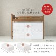 画像4: カントリー調頑丈木製ロフトベッド【Calista】 棚・コンセント付き ベッド下113cm (4)