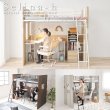 画像1: デスク一体型システムロフトベッド【Selina-h】 (1)