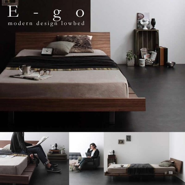 モダンデザインローベッド【E-go】イーゴを通販で安く買うなら【ベッド 