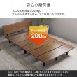 画像10: コンセント付きスタイリッシュデザインすのこローベッド【Franz】 (10)
