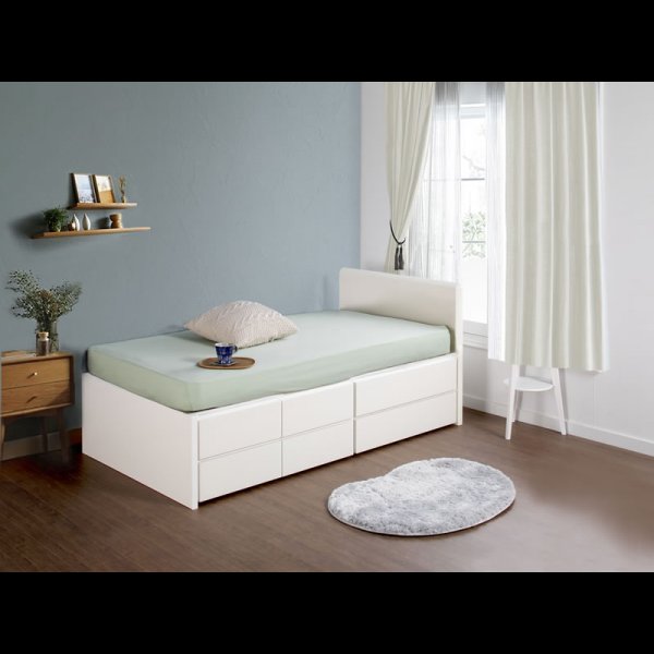 画像7: 引き出しタイプが選べるショート丈チェストベッド【Varier-s】日本製 フラットパネル (7)