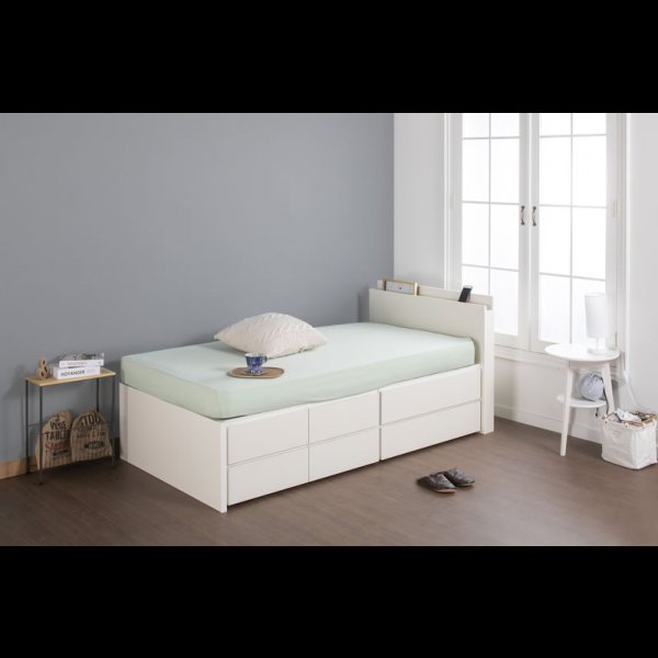 画像6: 引き出しタイプが選べるショート丈チェストベッド【Varier-s】日本製 スマート棚付き (6)