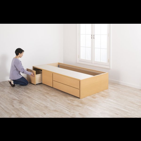 画像14: 引き出しタイプが選べるショート丈チェストベッド【Varier-s】日本製 ヘッドレス (14)
