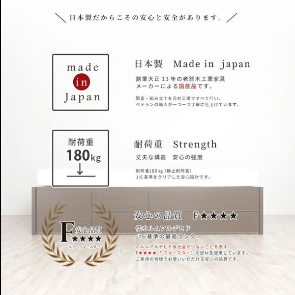 画像29: 引き出しタイプが選べるチェストベッド【Varier】日本製 ヘッドレス (29)