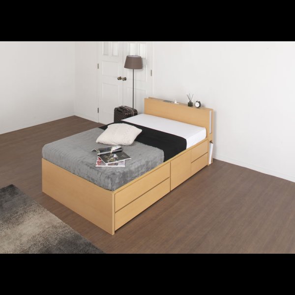 画像6: 引き出しタイプが選べるチェストベッド【Varier】日本製 ムード照明付き (6)