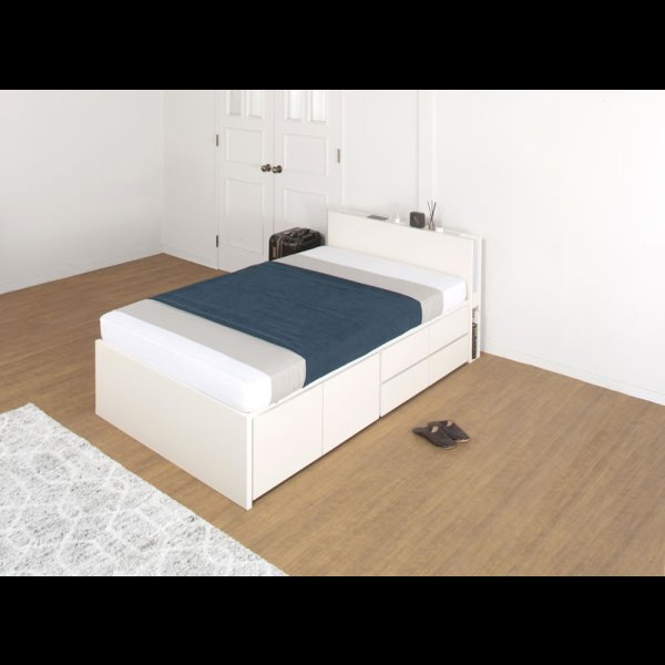 画像8: 引き出しタイプが選べるチェストベッド【Varier】日本製 ムード照明付き (8)