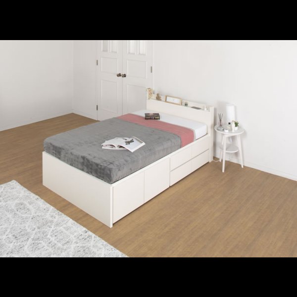 画像7: 引き出しタイプが選べるチェストベッド【Varier】日本製 スリム棚付き (7)