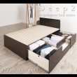 画像5: 奥行きが深い頑丈大型引き出しベッド【Deep2】日本製 フラットパネル (5)