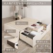 画像8: 奥行きが深い頑丈大型引き出しベッド【Deep2】日本製 ヘッドレス (8)