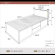 画像10: 奥行きが深い頑丈大型引き出しベッド【Deep2】日本製 ムード照明付き (10)