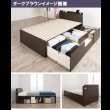 画像21: 奥行きが深い頑丈大型引き出しベッド【Deep2】日本製 スマート棚付き (21)