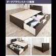 画像20: 奥行きが深い頑丈大型引き出しベッド【Deep2】日本製 スタンダード (20)