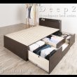 画像5: 奥行きが深い頑丈大型引き出しベッド【Deep2】日本製 スタンダード (5)