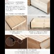 画像4: 奥行きが深い頑丈大型引き出しベッド【Deep2】日本製 角丸棚付き (4)