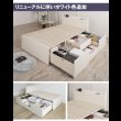 画像19: 奥行きが深い頑丈大型引き出しベッド【Deep2】日本製 スリム棚付き (19)