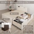 画像7: 奥行きが深い頑丈大型引き出しベッド【Deep2】日本製 スリム棚付き (7)