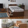 画像1: シングルベッド限定！BOX型チェストベッド【Lorna】ローナ 収納部配列変更対応 お買い得 (1)