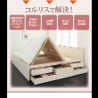 画像4: 国産大容量収納連結チェストベッド【COLRIS】コルリス (4)
