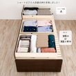 画像6: 奥深引き出し・ヘッドボードが選べる【Deep2】ショート丈ベッド (6)