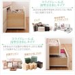 画像7: コンセント付きフラットパネルショート丈短めチェストベッド【Maxine】マクシーン (7)