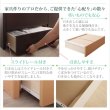 画像12: コンセント付きフラットパネルショート丈短めチェストベッド【Maxine】マクシーン (12)