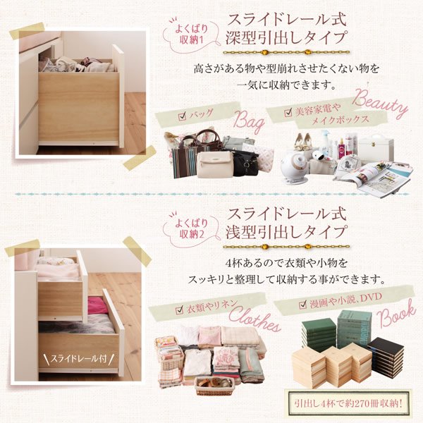 画像6: 日本製ショート丈チェストベッド【Ralf】ラルフ (6)