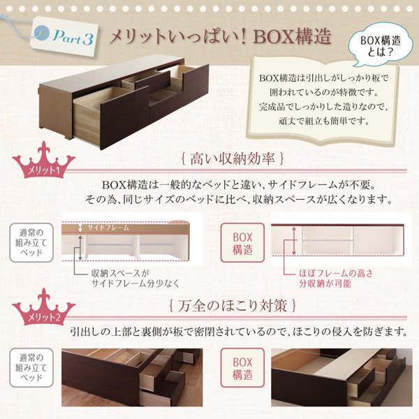 画像9: 日本製ショート丈チェストベッド【Ralf】ラルフ (9)