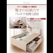 画像10: 通気性に優れた国産すのこ仕様大容量収納チェストベッド【Nicola】 (10)