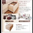 画像13: 通気性に優れた国産すのこ仕様大容量収納チェストベッド【Nicola】 (13)