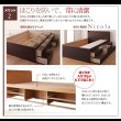 画像18: 通気性に優れた国産すのこ仕様大容量収納チェストベッド【Nicola】 (18)