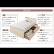画像34: 通気性に優れた国産すのこ仕様大容量収納チェストベッド【Nicola】 (34)